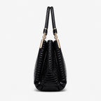 Sac À Main Noir Femme Imprimé Crocodile