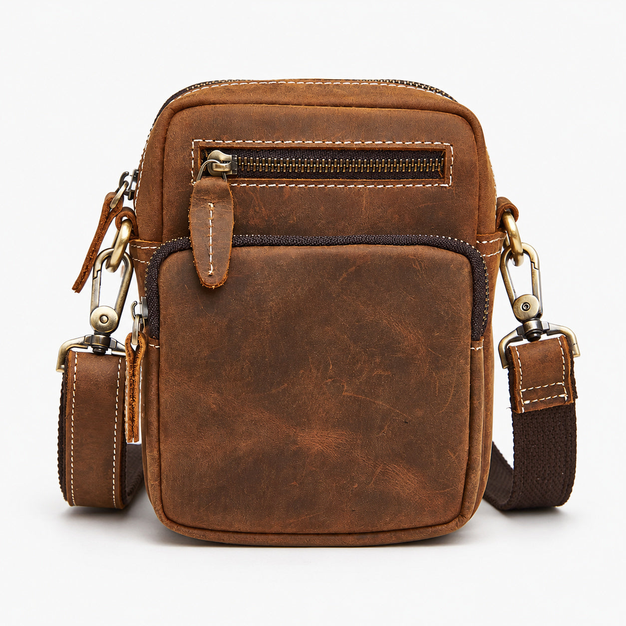 Sac Bandoulière Homme Cuir De Vachette Véritable