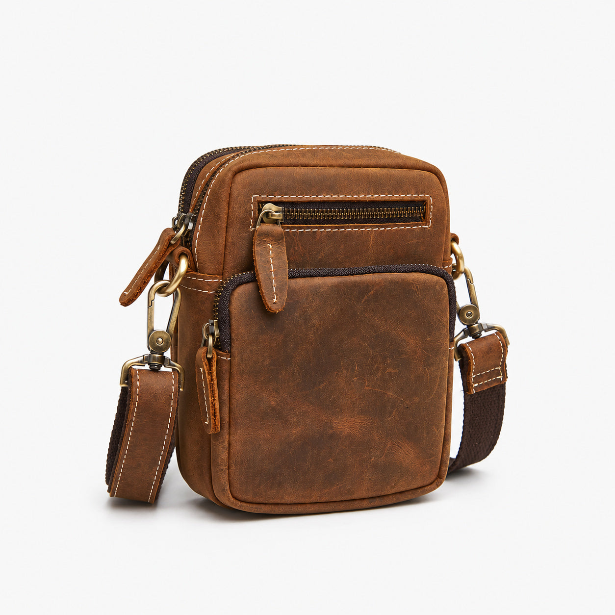 Sac Bandoulière Homme Cuir De Vachette Véritable