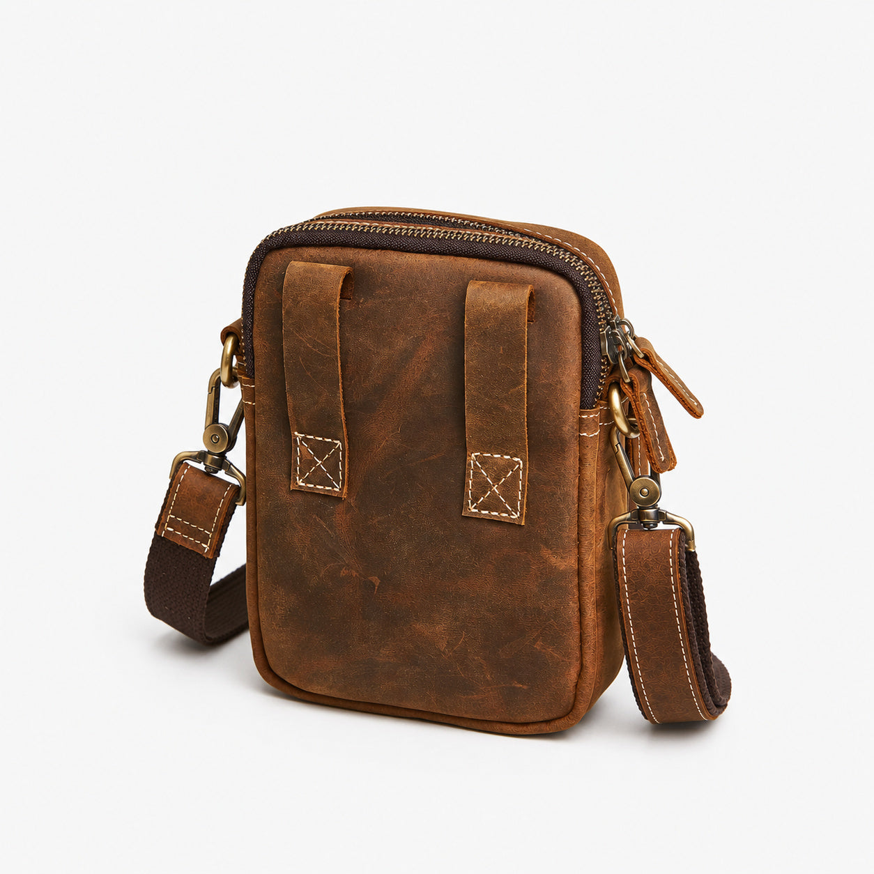 Sac Bandoulière Homme Cuir De Vachette Véritable
