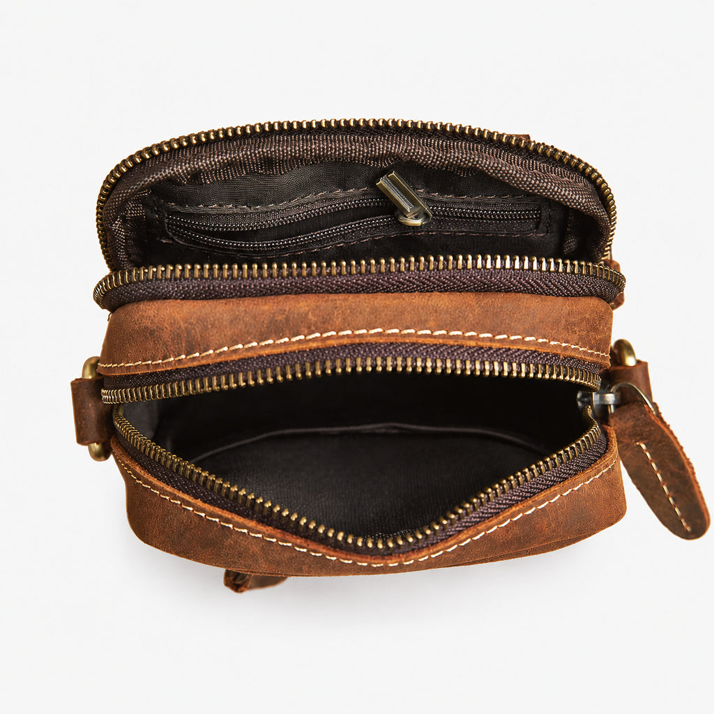 Sac Bandoulière Homme Cuir De Vachette Véritable