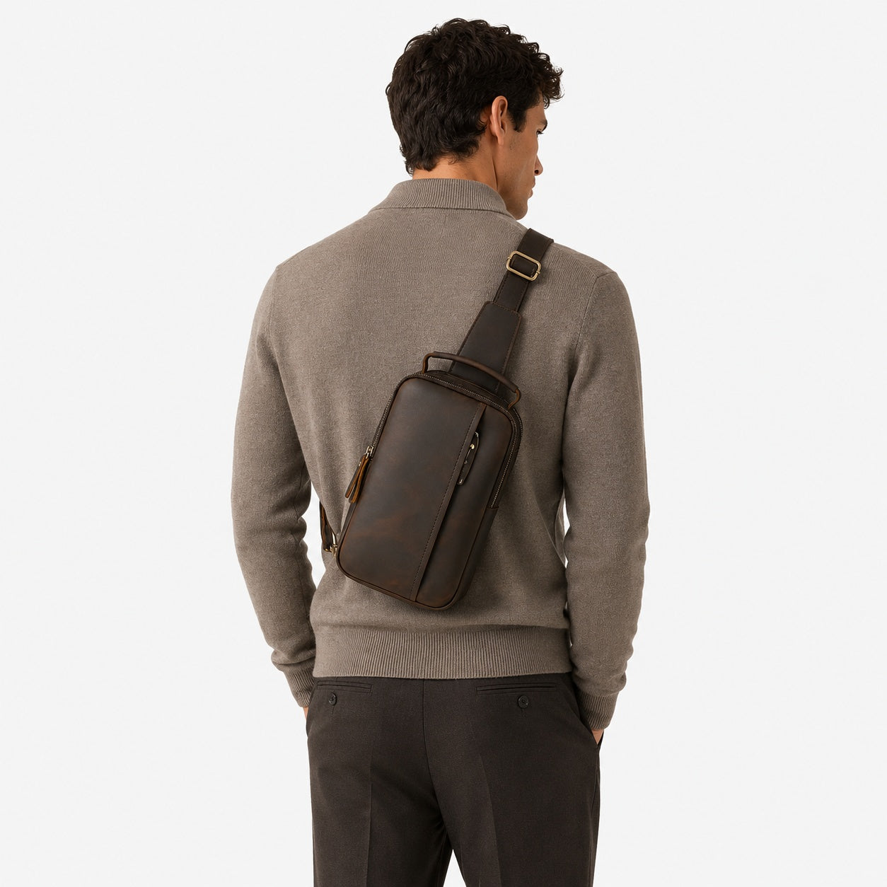 Sacoche Homme En Cuir De Vachette