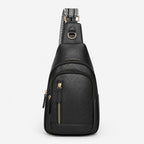 Sac Bandoulière En Similicuir À Poches Zippées