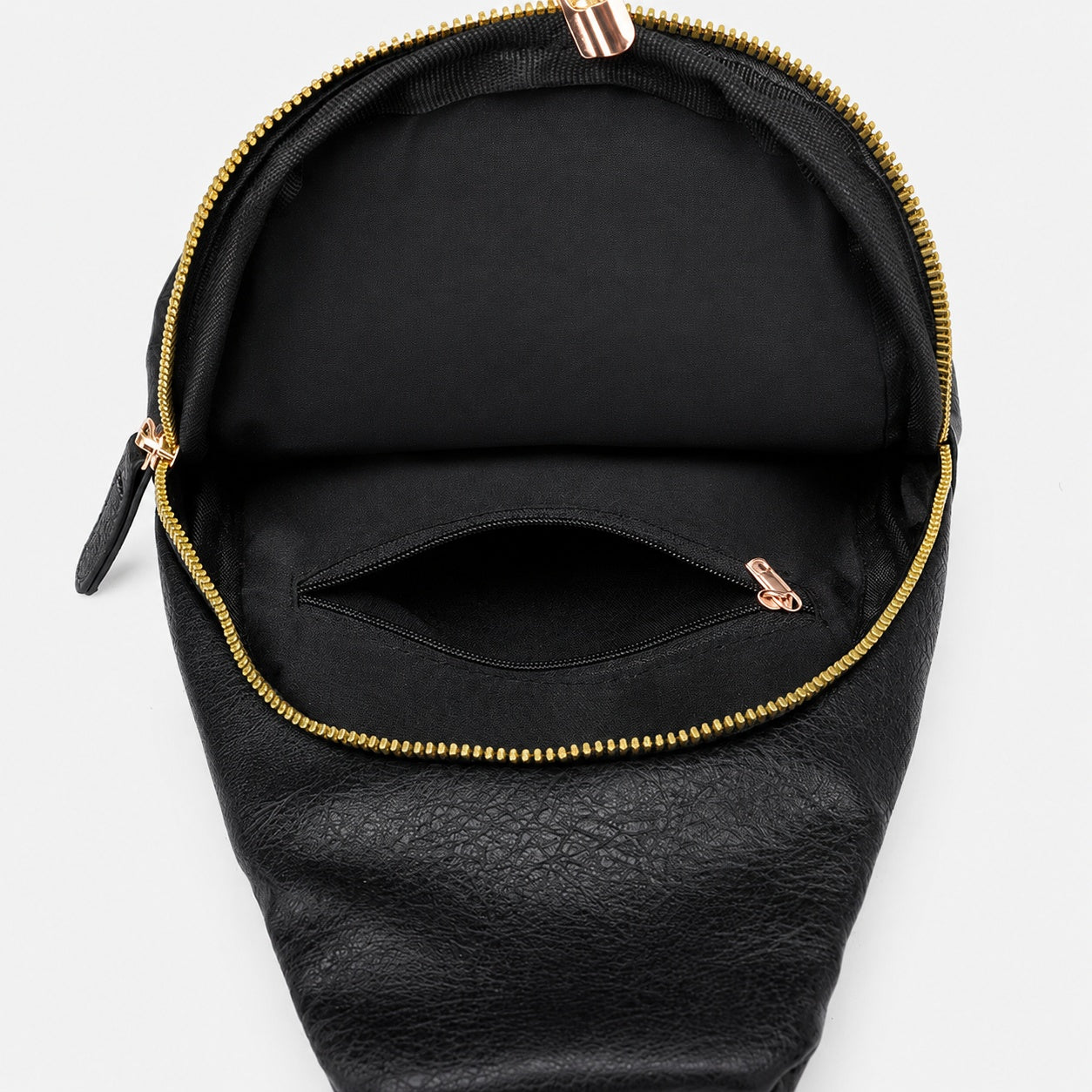 Sac Bandoulière En Similicuir À Poches Zippées