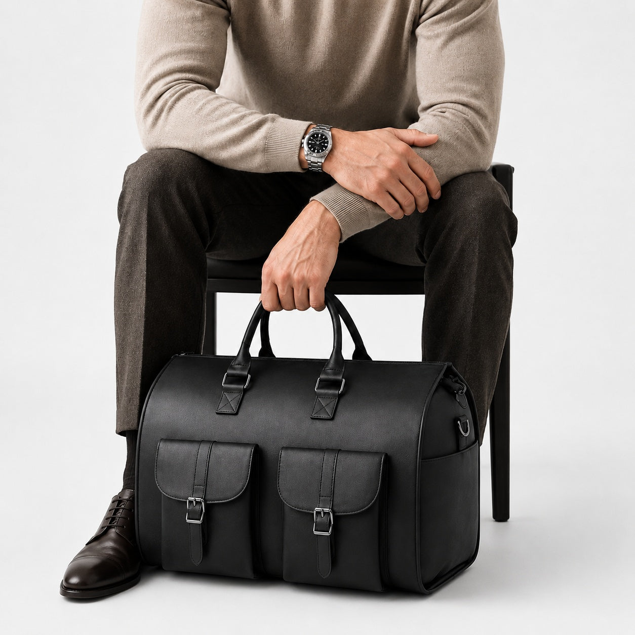 Sac De Voyage Simili-Cuir Convertible