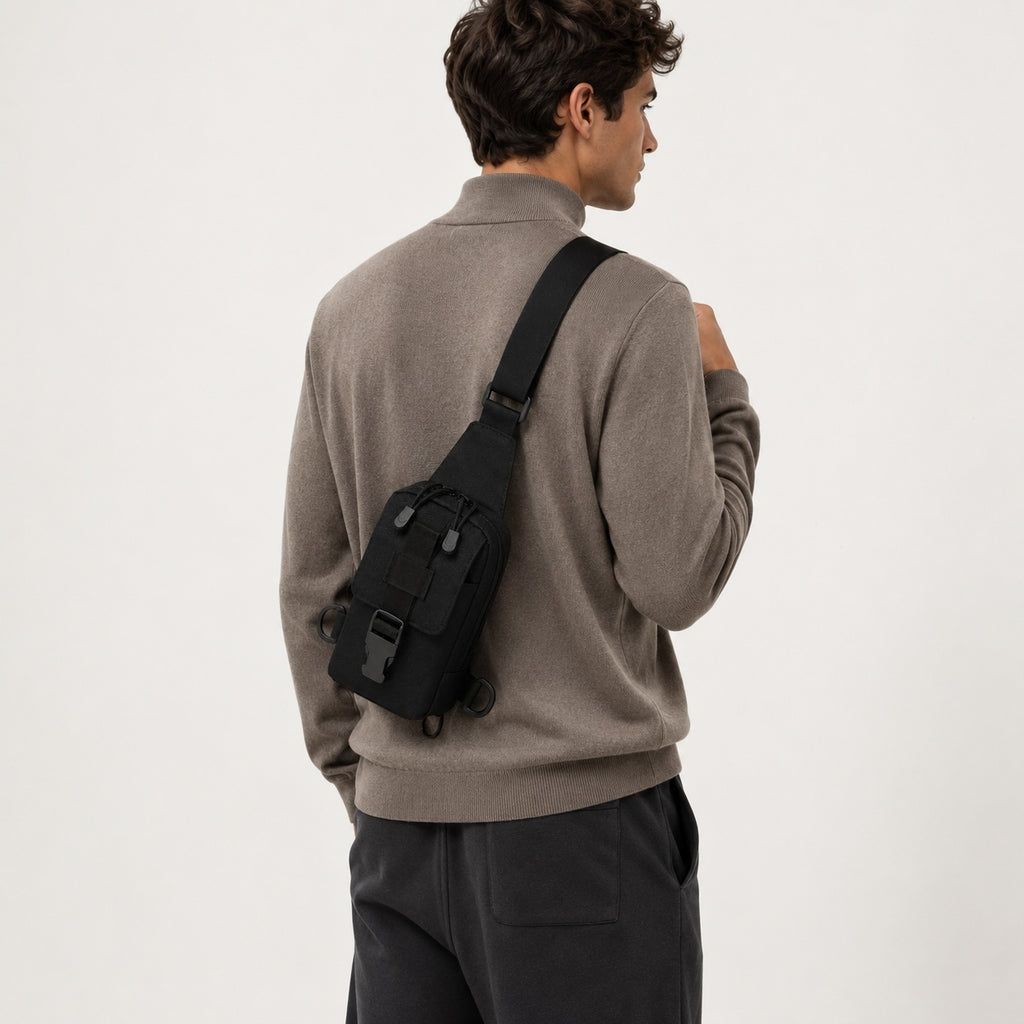 Sac Bandoulière Homme Nylon Tactique