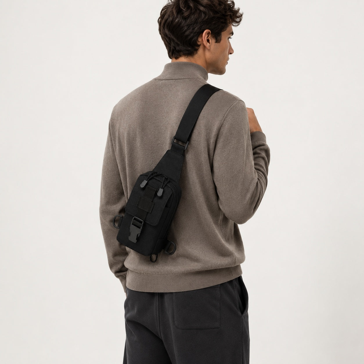 Sac Bandoulière Homme Nylon Tactique
