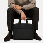 Sacoche Homme Ordinateur Noir En Polyester