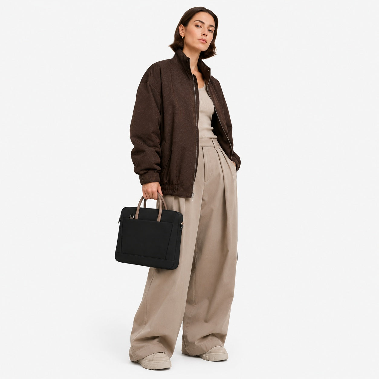 Sac Ordinateur Portable Bandoulière À Poignées