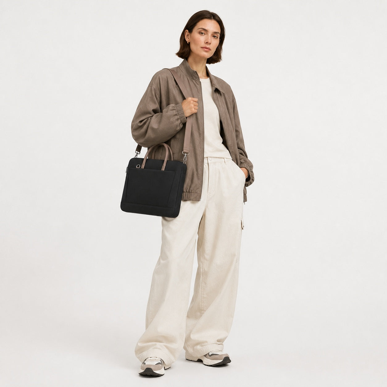 Sac Ordinateur Portable Bandoulière À Poignées