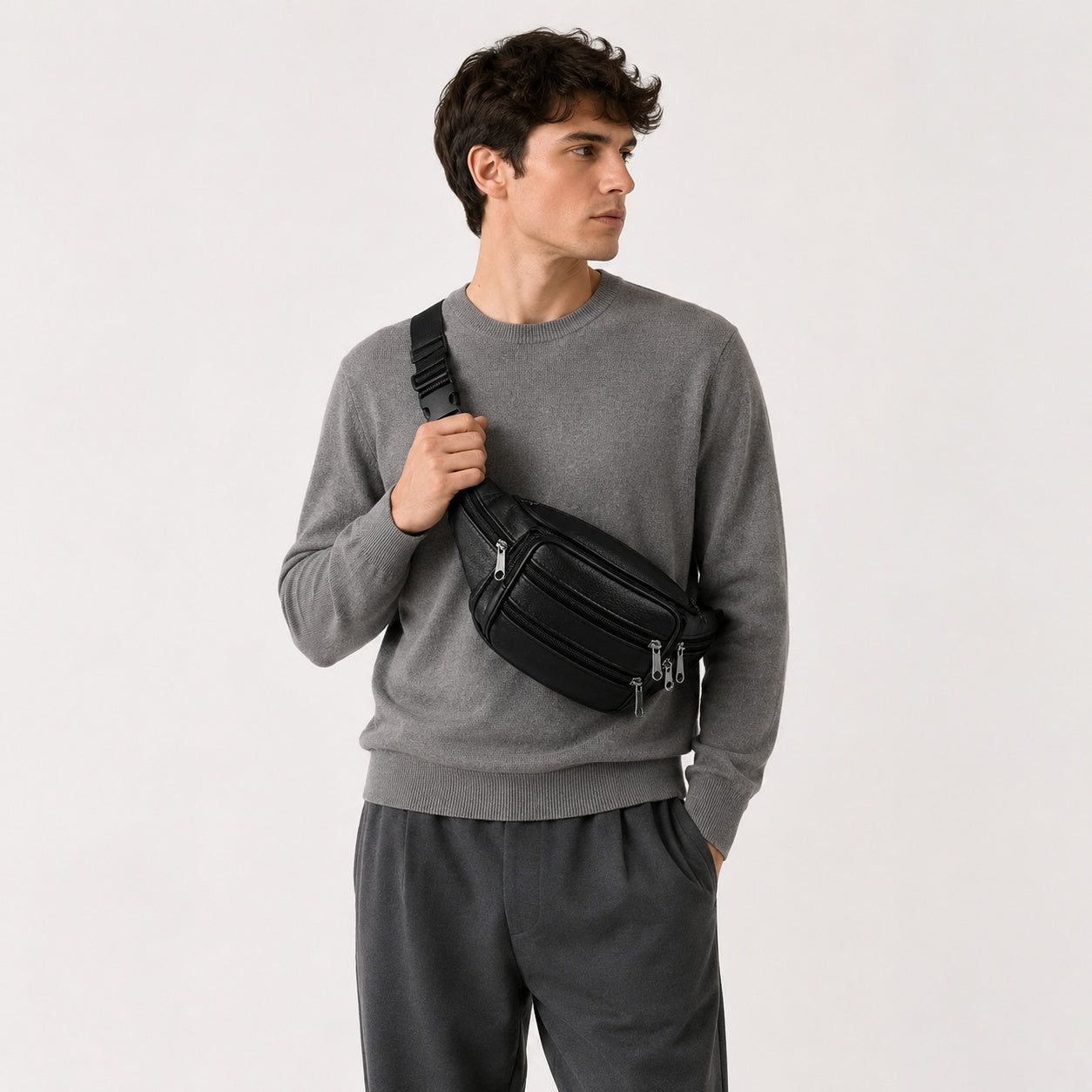 Sac Banane Cuir Véritable