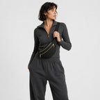 Sac Banane Noir Matelassé