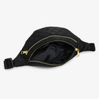 Sac Banane Noir Matelassé