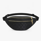 Sac Banane Noir Matelassé