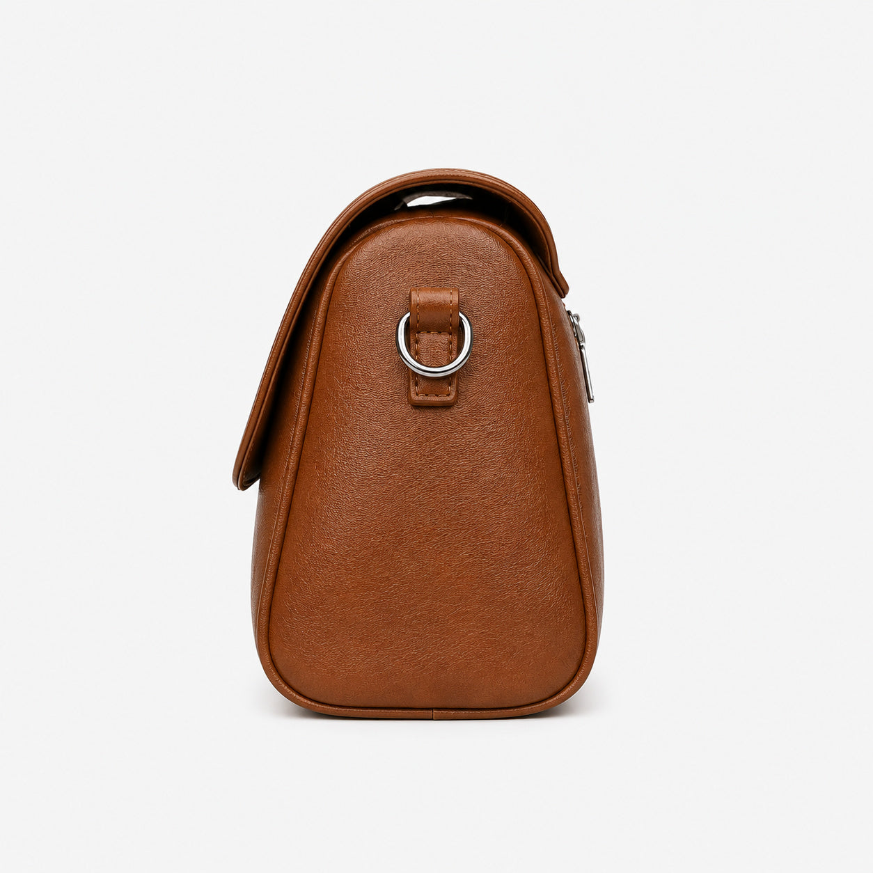 Sac À Main Effet Cuir Ciré À Rabat