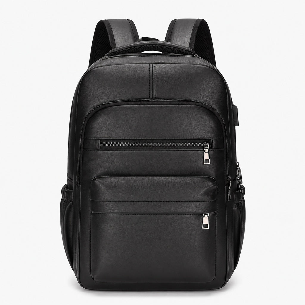 Sac À Dos Homme Ordinateur En Similicuir Avec Port USB