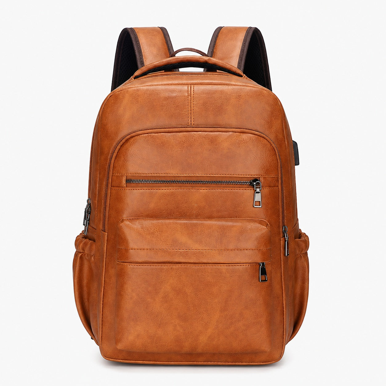 Sac À Dos Homme Ordinateur En Similicuir Avec Port USB