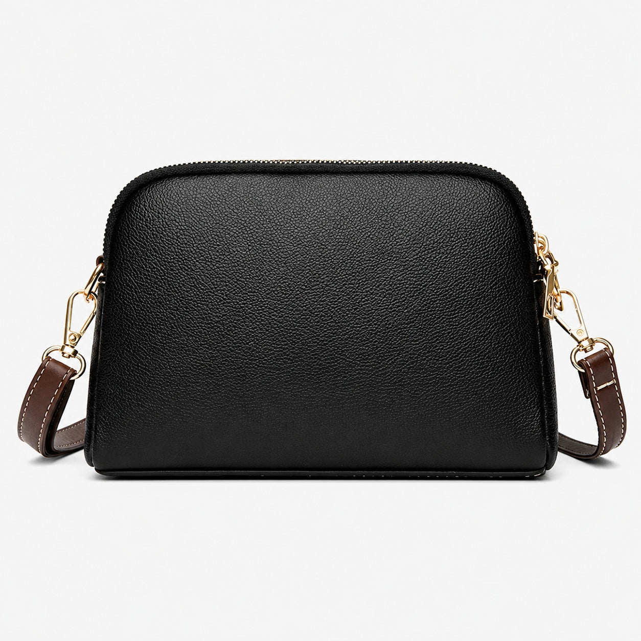 Sac Bandoulière Femme Cuir Véritable À Fermeture Zippée