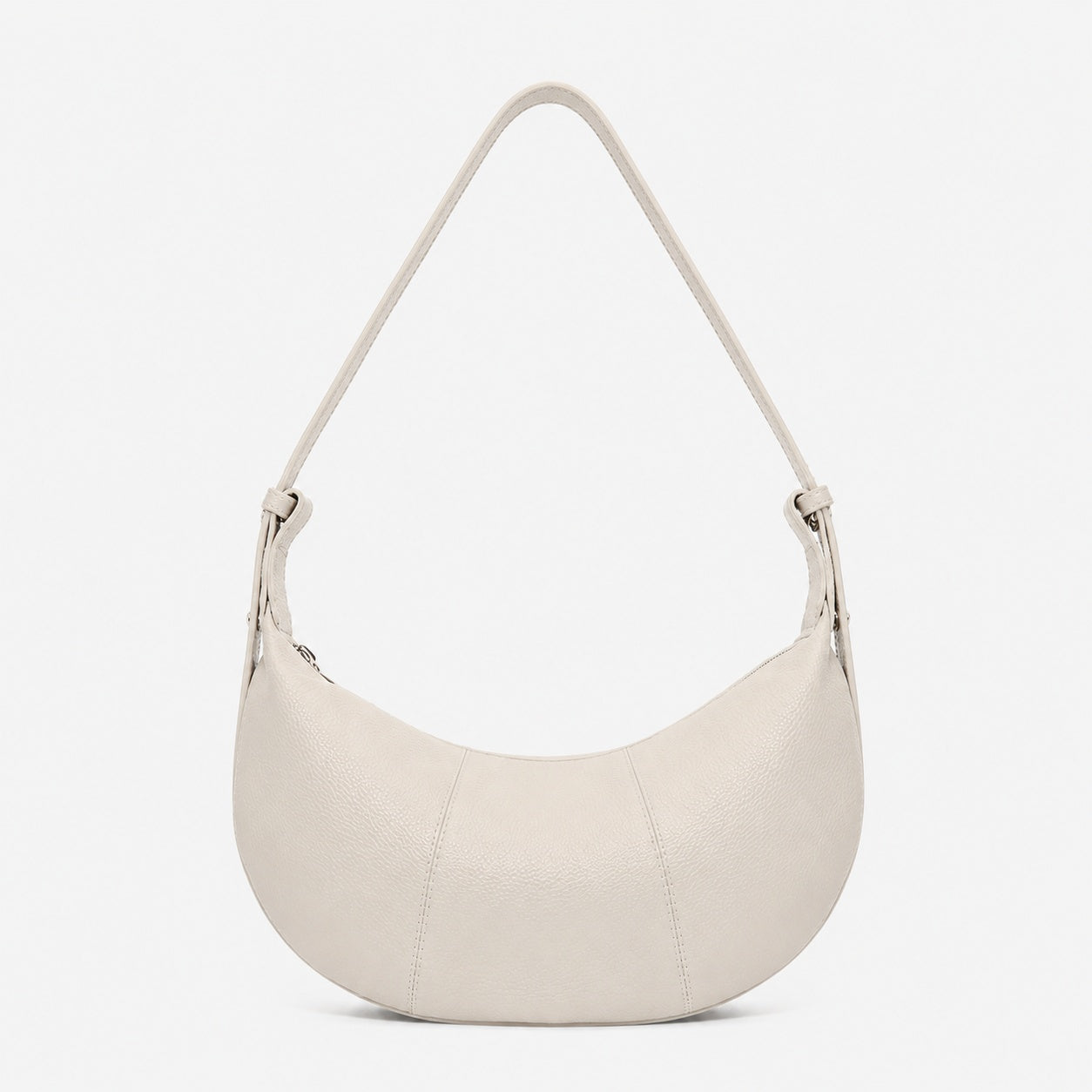 Sac À Main Demi-Lune En Cuir De Vachette