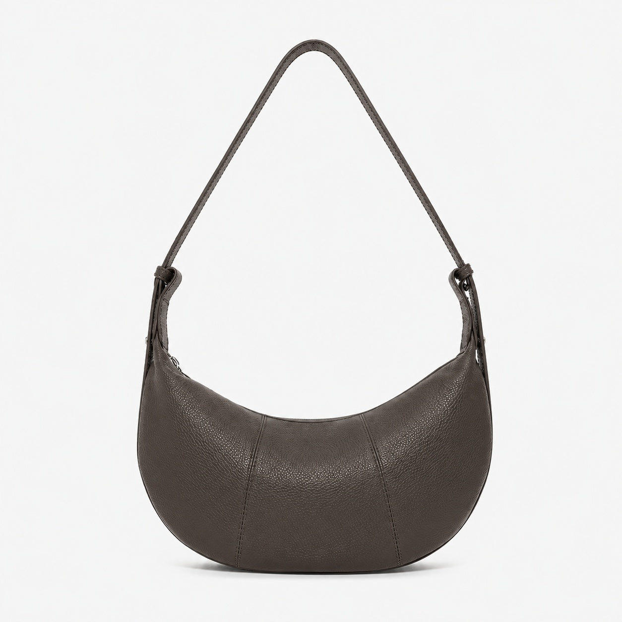 Sac À Main Demi-Lune En Cuir De Vachette