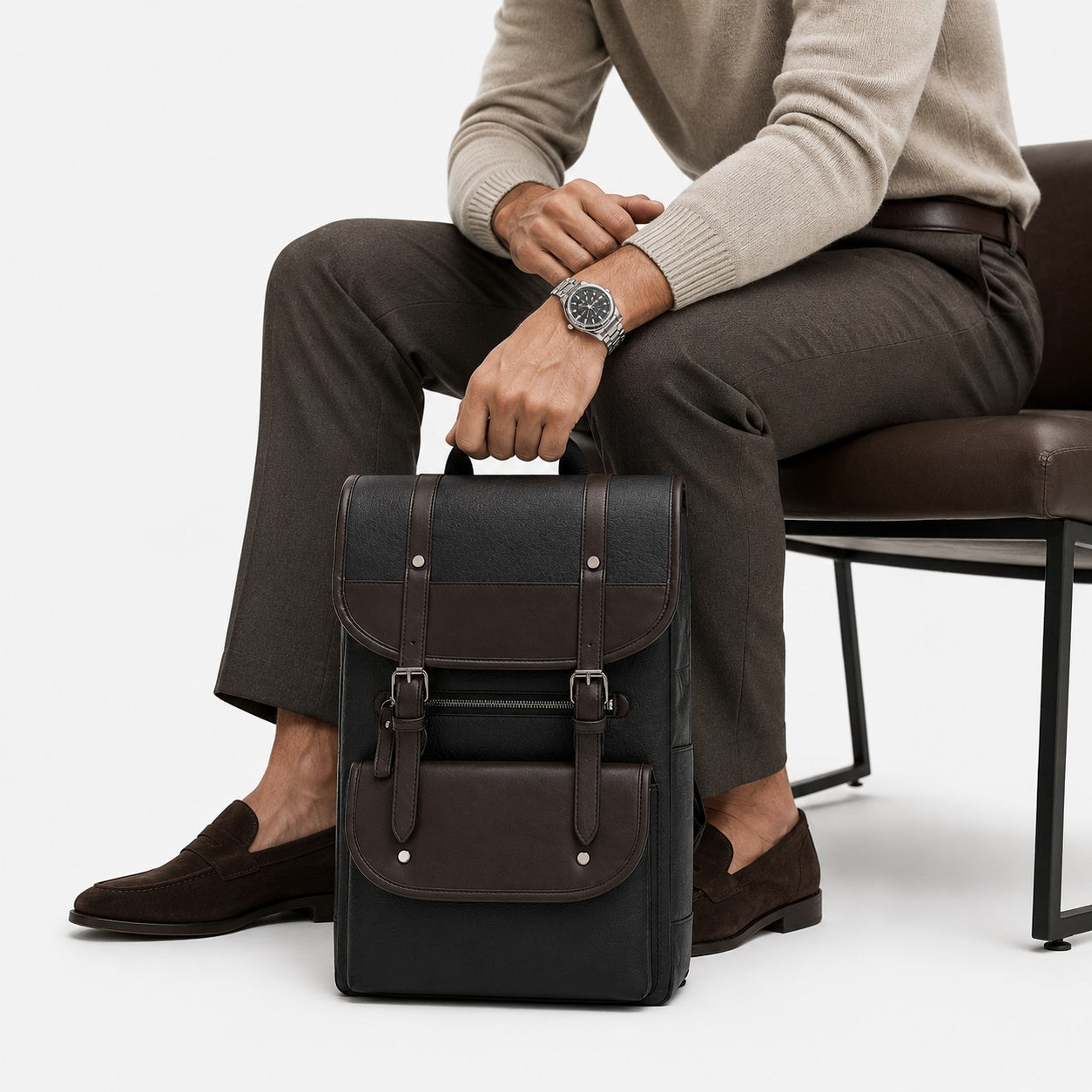 Sac À Dos Classe Affaire Simili-Cuir