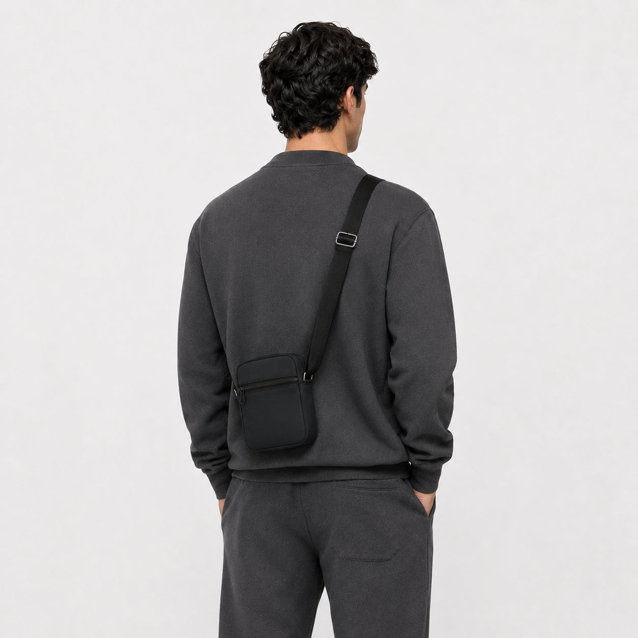 Sac Bandoulière Compact Imperméable En Tissu Oxford