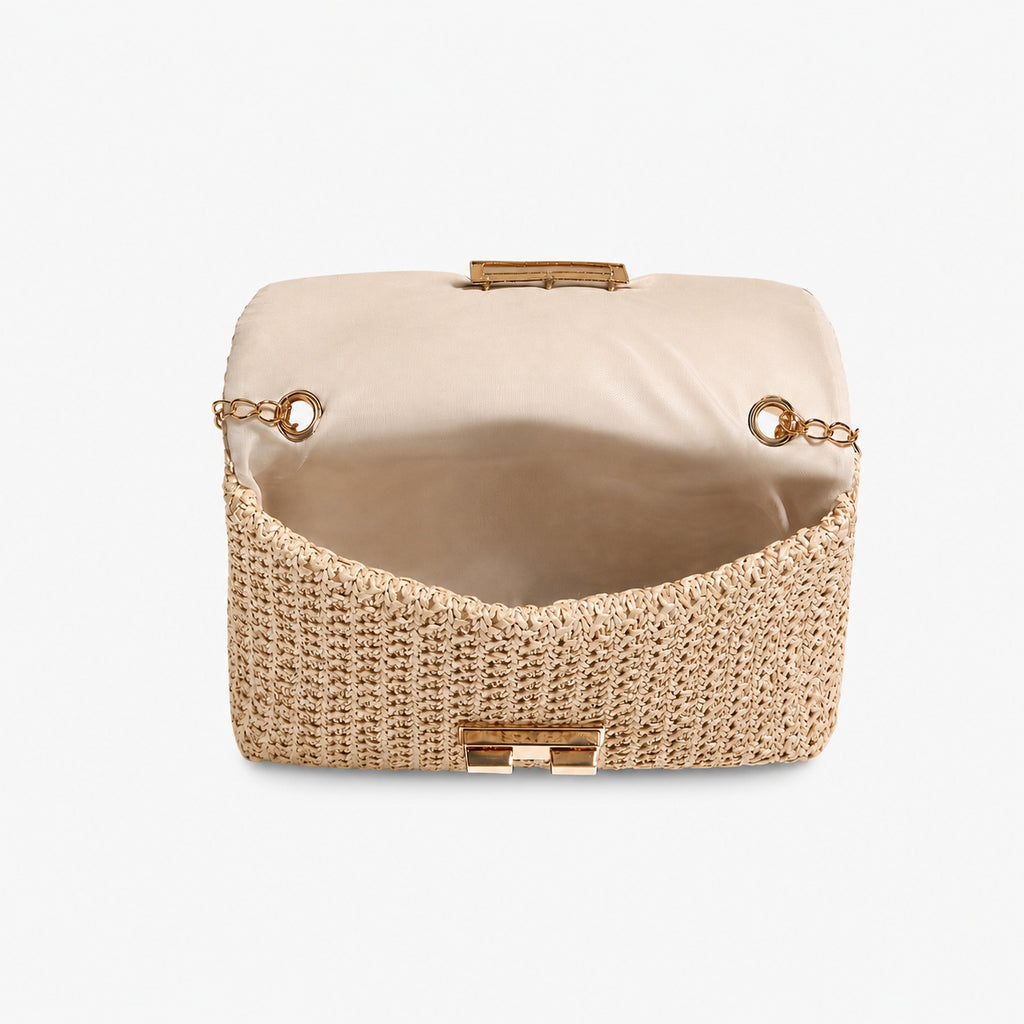 Sac À Main À Bandoulière Tressé À Chaîne